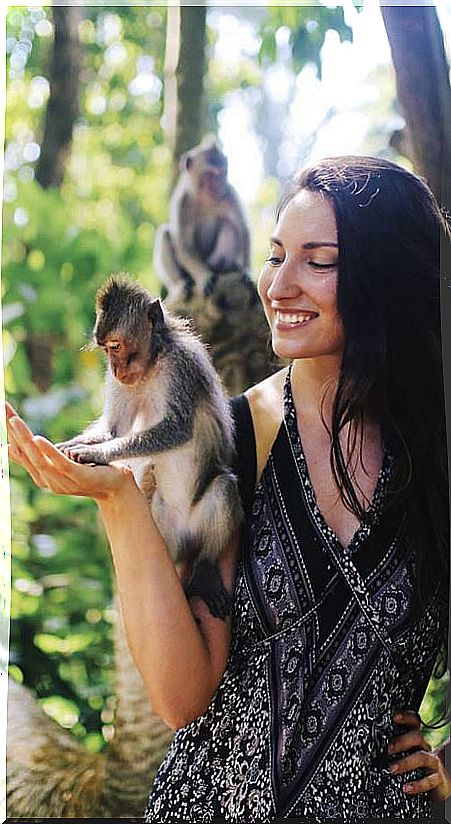 Photographing yourself with animals