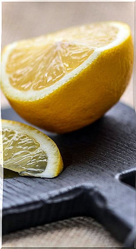 Lemon cut