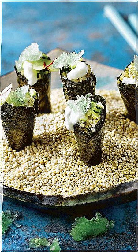 Quinoa temaki